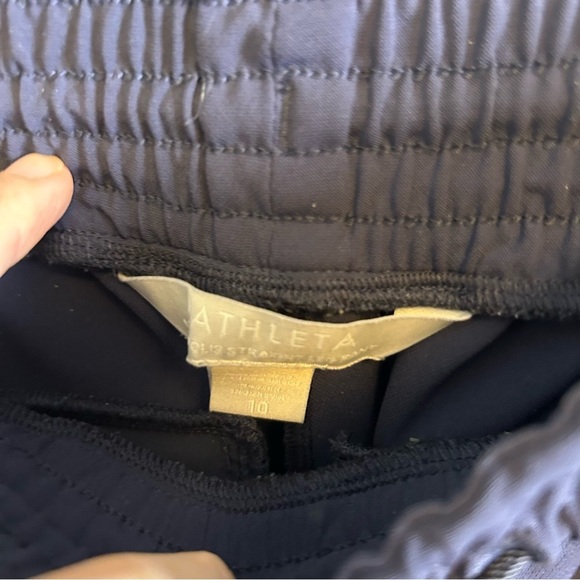 Athleta Metropolis Straight leg navy blue active pants size 10 athleisure work - Picture 6 of 13